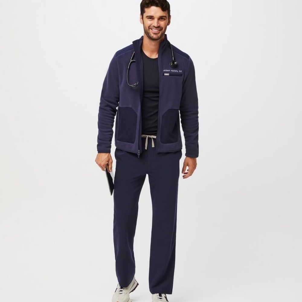 Men’s Figs Pisco Basic Scrub Pants Technical Collection Navy Sz XL Tall